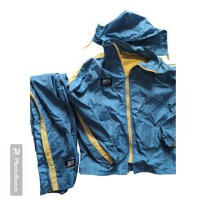 Vintage Frank Shorter Nylon Blue Running Track Ja… - image 1